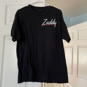 $ Zaddy large black t shirt